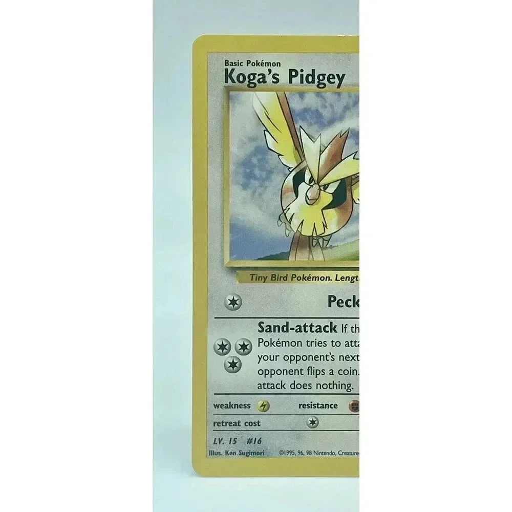 Koga's Pidgey 80/132 Pokemon Gym Challenge Unlimited Non Holo Vintage 2000 LP/NM